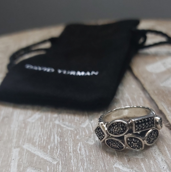 David Yurman Confetti Black Diamond Ring - Picture 3 of 10